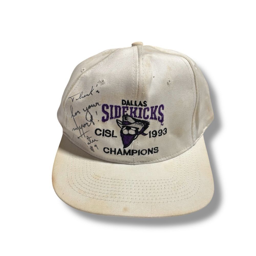 Dallas Sidekicks Antoni Tatu Autograph Snap Back Hat Adjustable *Stained